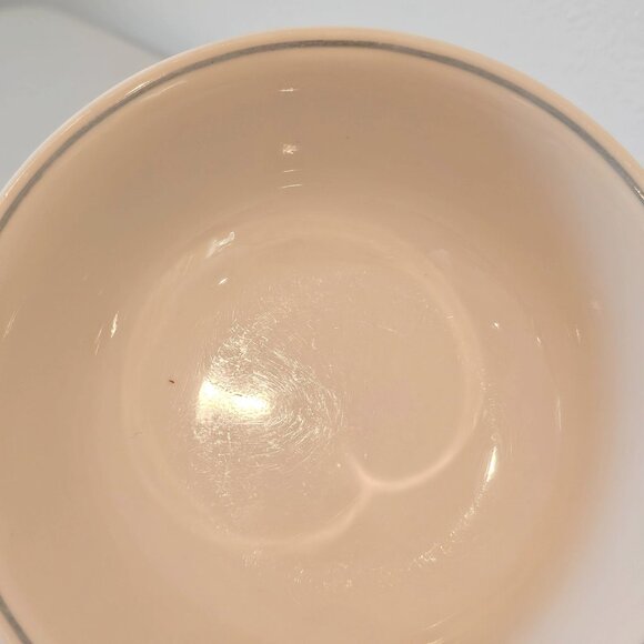 Corelle Soup Cereal Bowls beige bowl dusty blue stripe 6.25” set of 2 Corning - Picture 6 of 13